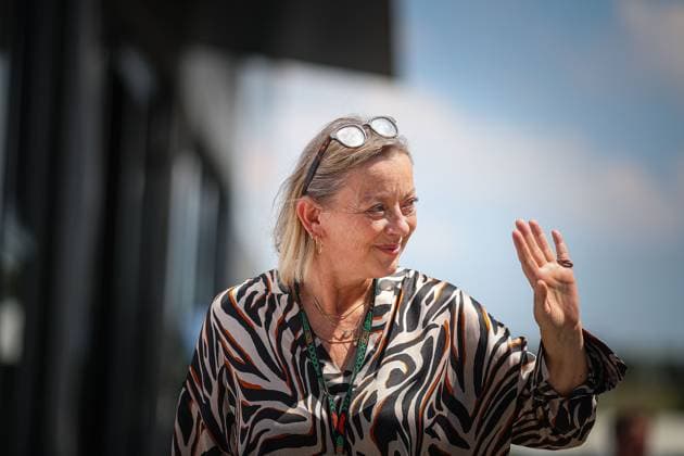 Mogyorod: Sabine Kehm, manager of Mick Schumacher,, during the Hungarian GP, Budapest 18-21 July 2024 Formula 1 World Championship, WM, Weltmeisterschaft 2024. Formula 1 Championship - Formula 1 Hungarian Grand Prix 2024 - Free Practice  - ZUMAp169 20240718_zsa_p169_226 Copyright: xFedericoxBasile IPAxSportx