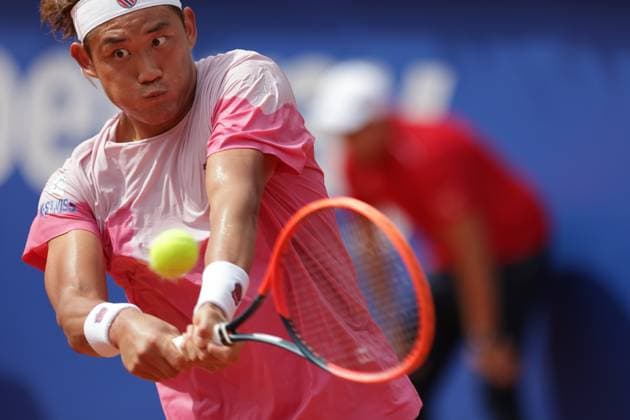 Tennis Herren ATP, Tennis Herren Tennis Herren Tour 500 European Open Hamburg, Hamburg Open ATP 500 2024 , 18.07.2024 , Zhizhen Zhang CHN spielt eine Rückhand Copyright: FernandoxSoares
