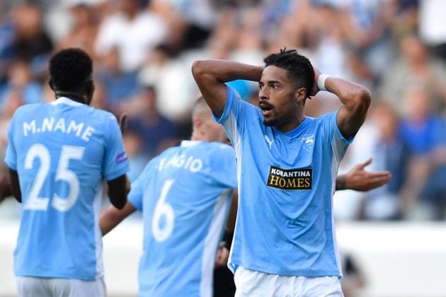 Fußball, EL Quali, Paphos FC - IF Elfsborg 240718 Joao Correia of Pafos reacts during the UEFA Europa League between qualification match Pafos and Elfsborg on July 18, 2024 in Limassol. Photo: Alex Nicodim BILDBYRAN COP 282 AN0007 fotboll football soccer fotball uefa europa league pafos elfsborg bbeng depp Copyright: ALEXxNICODIM BB240718BB607
