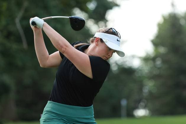 DANA Open SYLVANIA, OHIO - JULY 18: Caroline Inglis of the United States tees off on the third hole during Day One of the Dana Open golf tournament at Highland Meadows Golf Club in Sylvania, Ohio USA, on Thursday, July 18, 2024. Sylvania Ohio United States  Copyright: xJorgexLemusx originalFilename:lemus-danaopen240718_npNJl.jpg