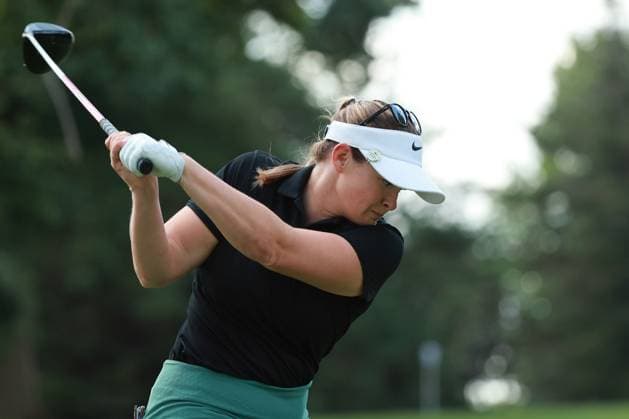 DANA Open SYLVANIA, OHIO - JULY 18: Caroline Inglis of the United States tees off on the third hole during Day One of the Dana Open golf tournament at Highland Meadows Golf Club in Sylvania, Ohio USA, on Thursday, July 18, 2024. Sylvania Ohio United States  Copyright: xJorgexLemusx originalFilename:lemus-danaopen240718_np3Eu.jpg