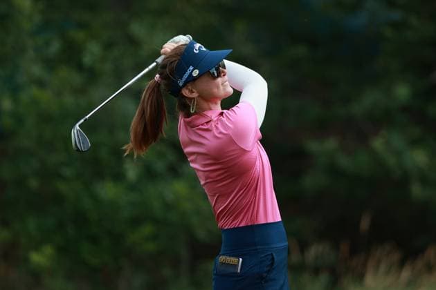 DANA Open SYLVANIA, OHIO - JULY 18: Becca Huffer of the United States plays her second shot on the first hole during Day One of the Dana Open golf tournament at Highland Meadows Golf Club in Sylvania, Ohio USA, on Thursday, July 18, 2024. Sylvania Ohio United States  Copyright: xJorgexLemusx originalFilename:lemus-danaopen240718_npCzB.jpg