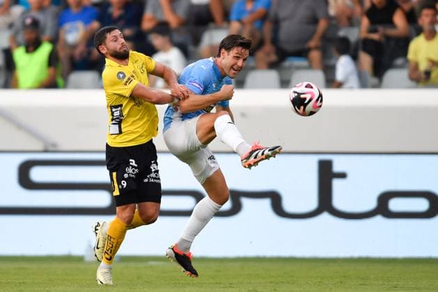 Fußball, EL Quali, Paphos FC - IF Elfsborg 240718 Arber Zeneli of Egypt of Elfsborg during the UEFA Europa League qualification match between Pafos and Elfsborg on July 18, 2024 in Limassol. Photo: Alex Nicodim BILDBYRAN COP 282 AN0007 fotboll football soccer fotball uefa europa league pafos elfsborg bbeng Copyright: ALEXxNICODIM BB240718BB675