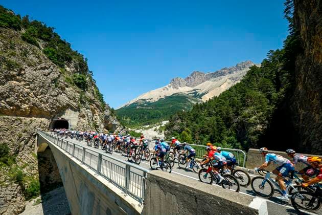 Tour de France 2024 - Stage 18 BARCELONNETTE, FRANCE - JULY 18 : Illustration pictureduring stage 18 of the 111th edition of the Tour de France 2024 cycling race, a stage of 179 kms with start in Gap and finish in Barcelonnette on July 18, 2024 in Barcelonnette, France, 18 07 2024 Barcelonnette France  Copyright: xJanxDexMeuleneirx
