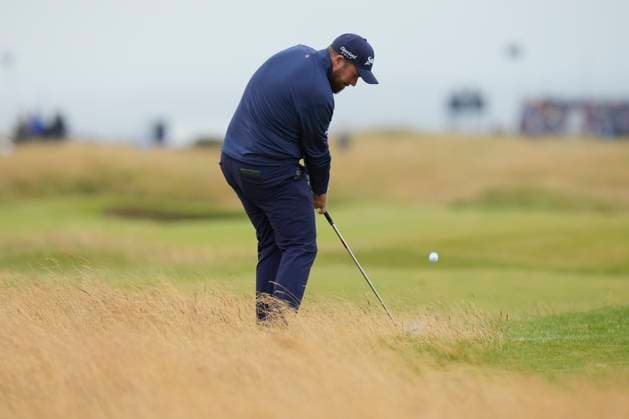 18th July 2024; Royal Troon Golf Club, Troon, South Ayrshire, Scotland; The Open Championship 1st round; Shane Lowry plays his second shot to the 2nd hole  ActionPlus12669438 StevenxFlynn