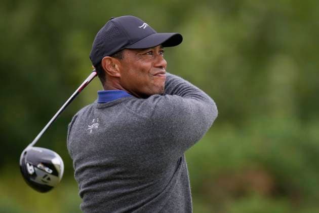 18th July 2024; Royal Troon Golf Club, Troon, South Ayrshire, Scotland; The Open Championship 1st round; Tiger Woods plays from the 12th tee during round one  ActionPlus12669448 StevenxFlynn