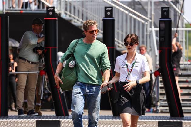 PITT Brad (USA), actor playing Sonny Hayes, driver of the fictional APX GP team in the Apex F1 movie by Apple Studios Bruckheimer Films, portrait during the Formula 1 Hungarian Grand Prix 2024, 13th round of the 2024 Formula One World Championship, WM, Weltmeisterschaft from July 19 to 21, 2024 on the Hungaroring, in Mogyorod, Hungary - F1 - HUNGARIAN GRAND PRIX 2024 DPPI Panoramic  240719_R13_UNGHERIA_DP_AV6_5715-2