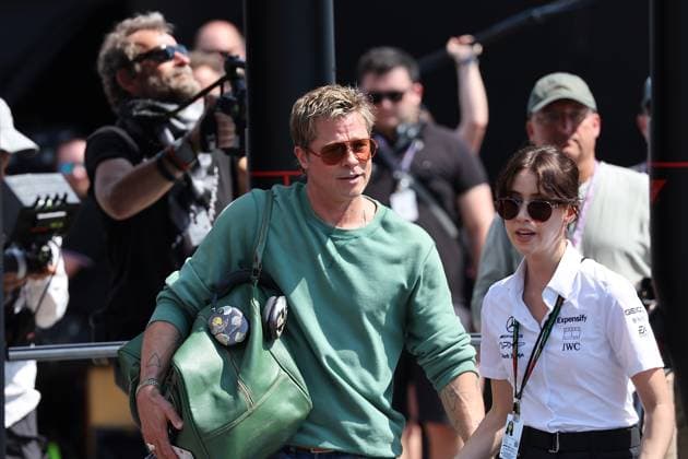19.07.2024, Hungaroring, Budapest, FORMULA 1 HUNGARIAN GRAND PRIX 2024 , im Bild Schauspieler Brad Pitt kommt zu Dreharbeiten in das Fahrerlager von Budapest. Defodi-506_20240719_hbr_0234