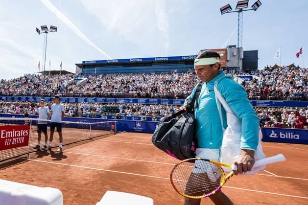 240719 Rafael Nadal of Spain during day 5 of the Nordea Open on July 19, 2024 in Bastad. Photo: Niclas Jönsson BILDBYRAN COP 273 NO0289 tennis ATP, Tennis Herren 250 nordea open bbeng Copyright: NICLASxJÖNSSON BB240719NO003