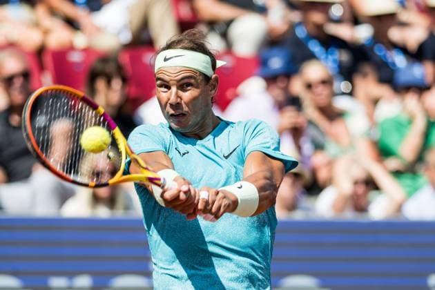 Sport Bilder des Tages 240719 Rafael Nadal of Spain during day 5 of the Nordea Open on July 19, 2024 in Bastad. Photo: Niclas Jönsson BILDBYRAN COP 273 NO0289 tennis ATP, Tennis Herren 250 nordea open bbeng Copyright: NICLASxJÖNSSON BB240719NO005