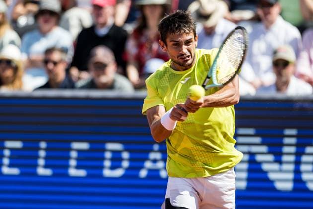 240719 Mariano Navone of Argentina during day 5 of the Nordea Open on July 19, 2024 in Bastad. Photo: Niclas Jönsson BILDBYRAN COP 273 NO0289 tennis ATP, Tennis Herren 250 nordea open bbeng Copyright: NICLASxJÖNSSON BB240719NO008