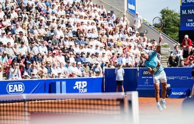 240719 Rafael Nadal of Spain during day 5 of the Nordea Open on July 19, 2024 in Bastad. Photo: Niclas Jönsson BILDBYRAN COP 273 NO0289 tennis ATP, Tennis Herren 250 nordea open bbeng Copyright: NICLASxJÖNSSON BB240719NO014