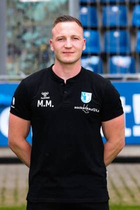 Physiotherapeut Marcel Moeller Möller, 1. FC Magdeburg - 2. Fussball Bundesliga Porträttermin 2. BL 2024 2025 offizieller Fototermin 1. FC Magdeburg in der Avnet Arena in Magdeburg - Porträt, Portrait, Einzelbild, Deutschland, Fussball, Maenner, GER, 18.07.2024