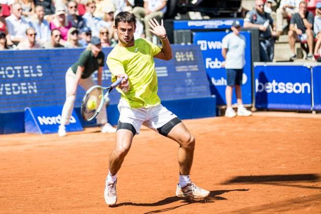 240719 Mariano Navone of Argentina during day 5 of the Nordea Open on July 19, 2024 in Bastad. Photo: Niclas Jönsson BILDBYRAN COP 273 NO0289 tennis ATP, Tennis Herren 250 nordea open bbeng Copyright: NICLASxJÖNSSON BB240719NO050