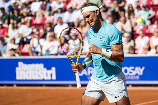 240719 Rafael Nadal of Spain celebrates during day 5 of the Nordea Open on July 19, 2024 in Bastad. Photo: Niclas Jönsson BILDBYRAN COP 273 NO0289 tennis ATP, Tennis Herren 250 nordea open bbeng jubel Copyright: NICLASxJÖNSSON BB240719NO055