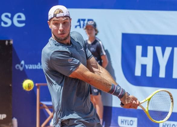 Sport Bilder des Tages Gstaad Switzerland, 07 19 2024: Jan-Lennard Struff (GER) in action during EFG Swiss Open. during EFG Swiss Open Gstaad, International Tennis match in Gstaad, Switzerland, July 19 2024  Copyright: xPatrickxDancel IPAxSportx xipa-ax xx IPA_48114623 IPA_Agency_IPA48114623