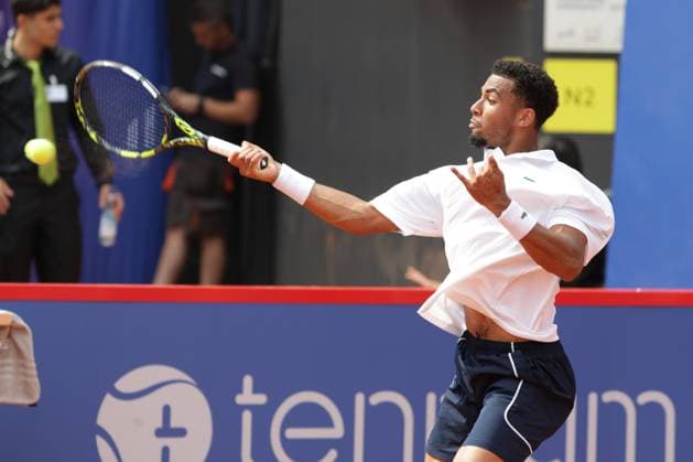 Tennis Herren ATP, Tennis Herren Tennis Herren Tour 500 European Open Hamburg, Hamburg Open ATP 500 2024 , 19.07.2024 , Arthur Fils FRA spielt eine Vorhand Copyright: FernandoxSoares