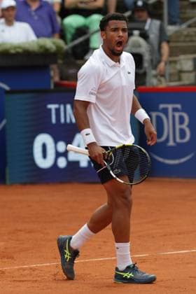 Tennis Herren ATP, Tennis Herren Tennis Herren Tour 500 European Open Hamburg, Hamburg Open ATP 500 2024 , 19.07.2024 , Arthur Fils FRA freut sich über den Satz sieg Copyright: FernandoxSoares