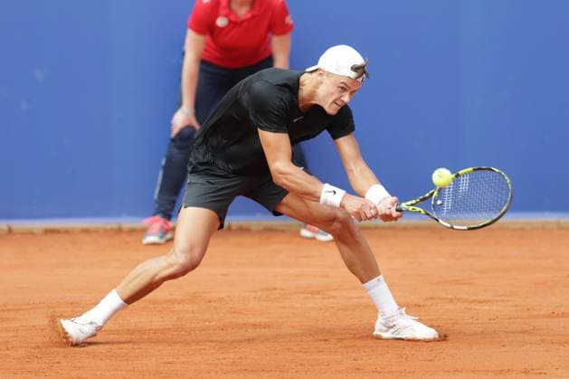 Tennis Herren ATP, Tennis Herren Tennis Herren Tour 500 European Open Hamburg, Hamburg Open ATP 500 2024 , 19.07.2024 , Holger Rune DEN spielt eine Rückhand Copyright: FernandoxSoares