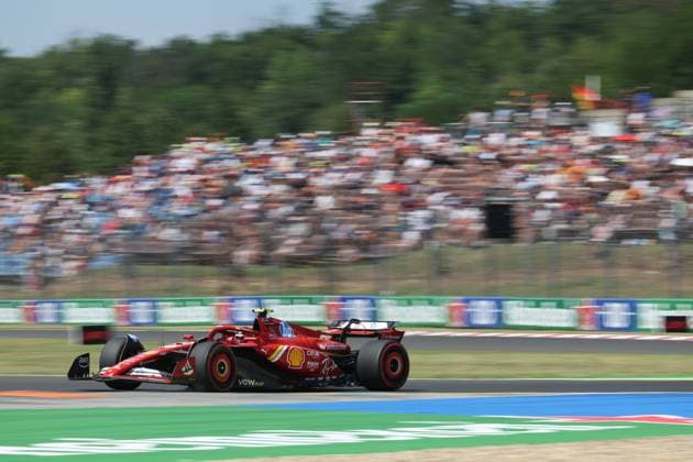 55 Carlos Sainz (ESP, Scuderia Ferrari HP), F1 Grand Prix of Hungary at Hungaroring on July 19, 2024 in Budapest, Hungary. (Photo by HOCH ZWEI) Budapest Hungary