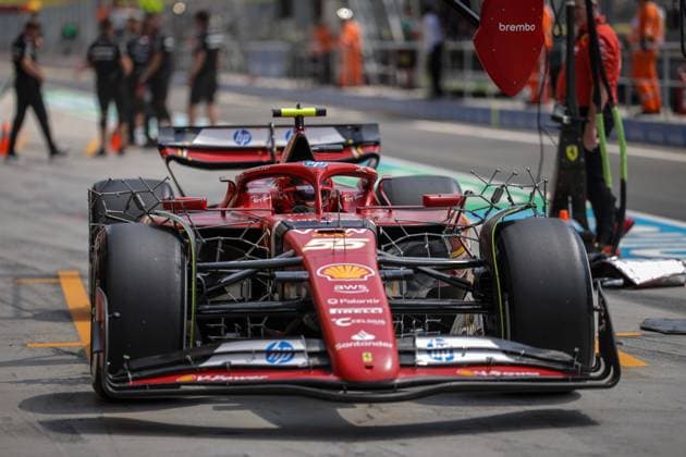 Foto IPP Enrico Schiavi Budapest 19-07-2024 Formula 1 F1 Gran Premio di Ungheria 2024 FP1 nella foto: Carlos Sainz - Ferrari Budapest italy  Copyright: xR4924_italyphotopressx