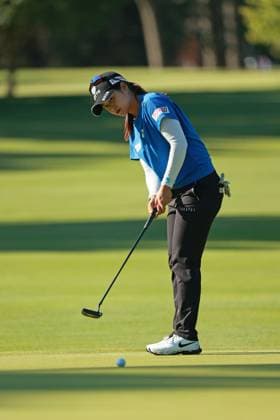 DANA Open SYLVANIA, OHIO - JULY 19: Hye-Jin Choi of Republic of Korea follows her putt on the 4th green during Day Two of the Dana Open golf tournament at Highland Meadows Golf Club in Sylvania, Ohio USA, on Friday, July 19, 2024. Sylvania Ohio United States  Copyright: xJorgexLemusx originalFilename:lemus-danaopen240719_npZZg.jpg