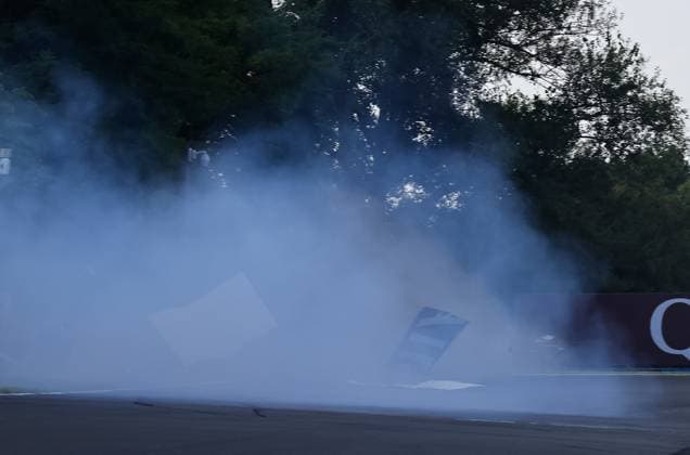 19.07.2024, Hungaroring, Budapest, FORMULA 1 HUNGARIAN GRAND PRIX 2024 , im Bild Unfall von Charles Leclerc (MCO), Scuderia Ferrari HP Defodi-506_20240719_hbr_4549