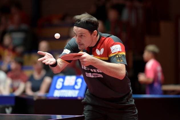 Sport Themen der Woche KW 29 Tischtennis Paris Challenge - Olympia Vorbereitungsturnier am 19.07.2024 im ARAG CenterCourt in Düsseldorf Timo Boll ( GER ) *** Table tennis Paris Challenge Olympic preparation tournament on 19 07 2024 at the ARAG CenterCourt in Düsseldorf Timo Boll GER xJFx