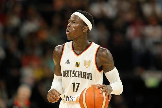 Dennis Schröder ( GER ) Basketball Länderspiel der Frauen am Sa. 13.7.2024 Deutschland - Holland