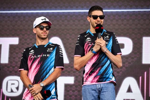 OCON Esteban (fra), Alpine F1 Team A524, portrait GASLY Pierre (fra), Alpine F1 Team A524, portrait during the Formula 1 Hungarian Grand Prix 2024, 13th round of the 2024 Formula One World Championship, WM, Weltmeisterschaft from July 19 to 21, 2024 on the Hungaroring, in Mogyorod, Hungary - F1 - HUNGARIAN GRAND PRIX 2024 DPPI Panoramic 240720_R13_UNGHERIA_DP_XB5_7128