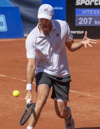 Gstaad Switzerland, 07 20 2024: Quentin Halys (FRA) in semi final against Jan-Lennard Struff (GER) during EFG Swiss Open. during EFG Swiss Open Gstaad, International Tennis match in Gstaad, Switzerland, July 20 2024  Copyright: xPatrickxDancel IPAxSportx xipa-ax xx IPA_48133243 IPA_Agency_IPA48133243