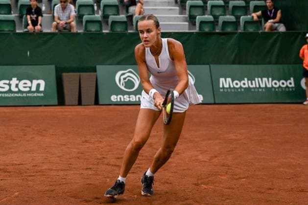 Anna Karolina Schmiedlova (SVK) during the quarter finals match vs. Aliaksandra Sasnovich at the WTA250 Hungarian Gran Prix Tennis on 19th July 2024 at Romai Teniszakademia, Budapest, Hungary  Copyright: xVincenzoxOrlando IPAxSportx xipax xx IPA_48134601 IPA_Agency_IPA48134601
