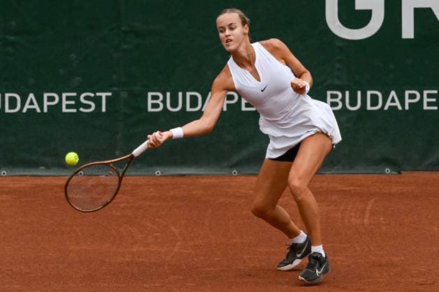 Anna Karolina Schmiedlova (SVK) during the quarter finals match vs. Aliaksandra Sasnovich at the WTA250 Hungarian Gran Prix Tennis on 19th July 2024 at Romai Teniszakademia, Budapest, Hungary  Copyright: xVincenzoxOrlando IPAxSportx xipax xx IPA_48134619 IPA_Agency_IPA48134619