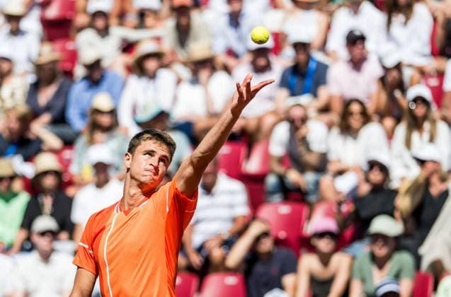 240720 Duje Ajdukovic of Croatia during day 6 of the Nordea Open on July 20, 2024 in Bastad. Photo: Niclas Jönsson BILDBYRAN COP 273 NO0290 tennis ATP, Tennis Herren 250 nordea open bbeng Copyright: NICLASxJÖNSSON BB240720NO024