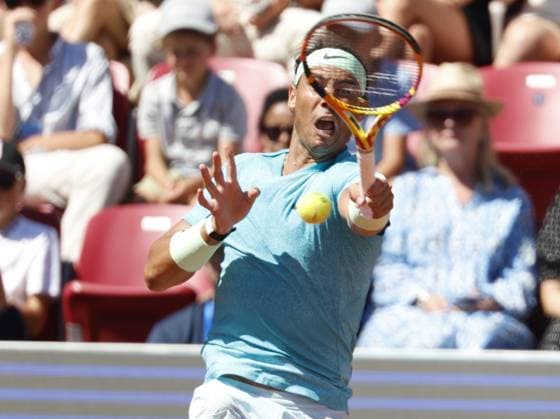 Spain s Rafael Nadal during Saturday s semi-final in the men s singles against Croatia s Duje AjdukoviÄ‡ in the Nordea Open in Bastad, Sweden on july 20, 2024. BASTAD SWEDEN x9200x