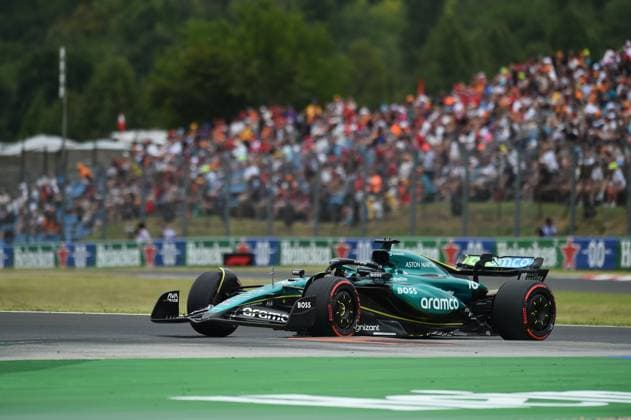 July 20, 2024, Budapest, Budapest, Hungary: Lance Stroll of Aston Martin on the third free practice session of the 2024 Formula 1 Hungarian Grand Prix held on the Hungaroring. Budapest Hungary - ZUMAs291 20240720_zip_s291_031 Copyright: xBalintxSzentgallayx