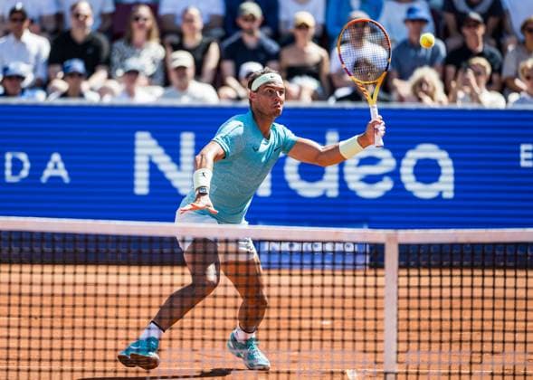 240720 Rafael Nadal of Spain during day 6 of the Nordea Open on July 20, 2024 in Bastad. Photo: Niclas Jönsson BILDBYRAN COP 273 NO0290 tennis ATP, Tennis Herren 250 nordea open bbeng Copyright: NICLASxJÖNSSON BB240720NO038