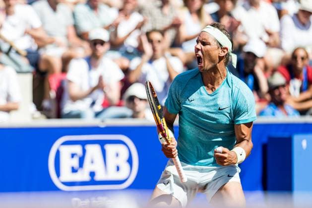 Sport Bilder des Tages 240720 Rafael Nadal of Spain celebrates during day 6 of the Nordea Open on July 20, 2024 in Bastad. Photo: Niclas Jönsson BILDBYRAN COP 273 NO0290 tennis ATP, Tennis Herren 250 nordea open bbeng jubel Copyright: NICLASxJÖNSSON BB240720NO039