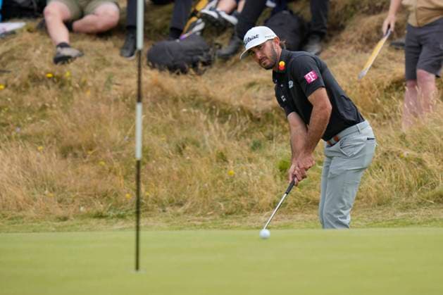 20th July 2024; Royal Troon Golf Club, Troon, South Ayrshire, Scotland; The Open Championship Round 3; Max Homa putts on the 12th green  ActionPlus12669991 StevenxFlynn