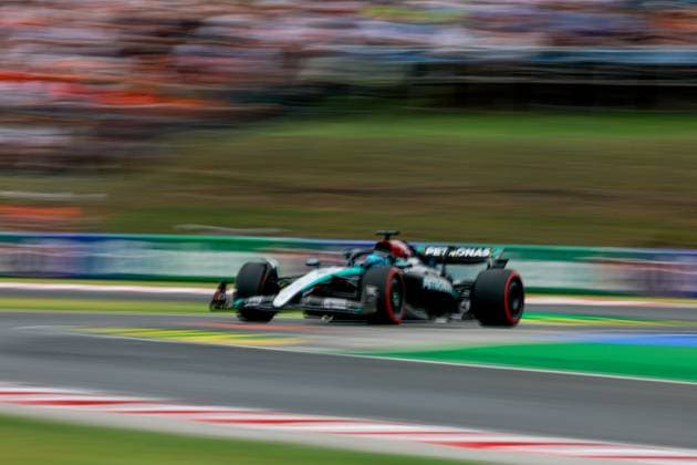 63 George Russell (GBR, Mercedes-AMG Petronas F1 Team), F1 Grand Prix of Hungary at Hungaroring on July 20, 2024 in Budapest, Hungary. (Photo by HOCH ZWEI) Budapest Hungary