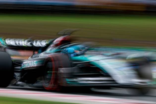 63 George Russell (GBR, Mercedes-AMG Petronas F1 Team), F1 Grand Prix of Hungary at Hungaroring on July 20, 2024 in Budapest, Hungary. (Photo by HOCH ZWEI) Budapest Hungary
