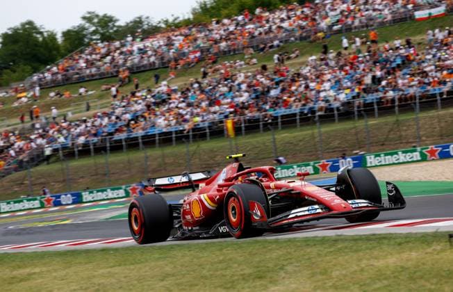 55 Carlos Sainz (ESP, Scuderia Ferrari HP), F1 Grand Prix of Hungary at Hungaroring on July 20, 2024 in Budapest, Hungary. (Photo by HOCH ZWEI) Budapest Hungary