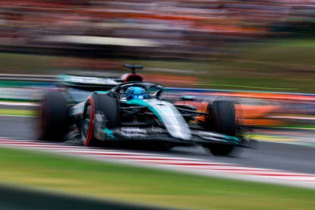 63 George Russell (GBR, Mercedes-AMG Petronas F1 Team), F1 Grand Prix of Hungary at Hungaroring on July 20, 2024 in Budapest, Hungary. (Photo by HOCH ZWEI) Budapest Hungary