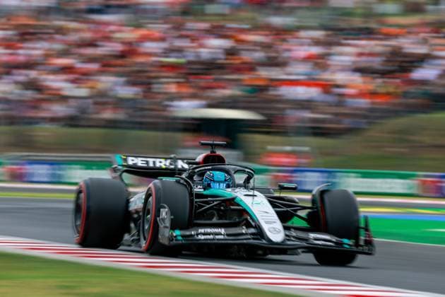 63 George Russell (GBR, Mercedes-AMG Petronas F1 Team), F1 Grand Prix of Hungary at Hungaroring on July 20, 2024 in Budapest, Hungary. (Photo by HOCH ZWEI) Budapest Hungary