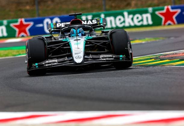 63 George Russell (GBR, Mercedes-AMG Petronas F1 Team), F1 Grand Prix of Hungary at Hungaroring on July 20, 2024 in Budapest, Hungary. (Photo by HOCH ZWEI) Budapest Hungary