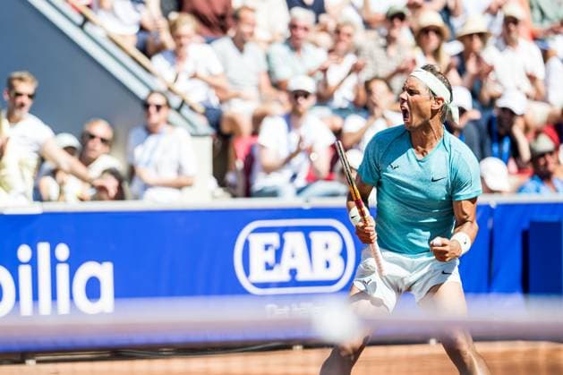 240720 Rafael Nadal of Spain celebrates during day 6 of the Nordea Open on July 20, 2024 in Bastad. Photo: Niclas Jönsson BILDBYRAN COP 273 NO0290 tennis ATP, Tennis Herren 250 nordea open bbeng jubel Copyright: NICLASxJÖNSSON BB240720NO050