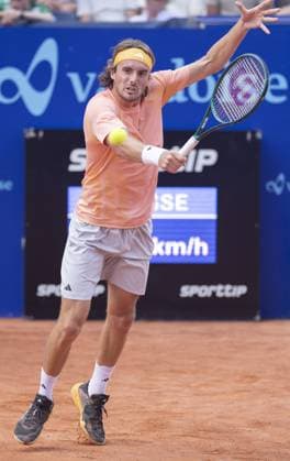 Gstaad Switzerland, 07 20 2024: Stefanos Tsitsipas (GRE) in semi final against Matteo Berrettini (ITA) during EFG Swiss Open. during EFG Swiss Open Gstaad, International Tennis match in Gstaad, Switzerland, July 20 2024  Copyright: xPatrickxDancel IPAxSportx xipa-ax xx IPA_48136385 IPA_Agency_IPA48136385