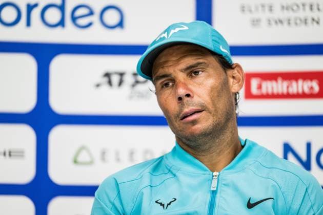 240720 Rafael Nadal of Spain looks dejected during day 6 of the Nordea Open on July 20, 2024 in Bastad. Photo: Niclas Jönsson BILDBYRAN COP 273 NO0290 tennis ATP, Tennis Herren 250 nordea open bbeng depp Copyright: NICLASxJÖNSSON BB240720NO054