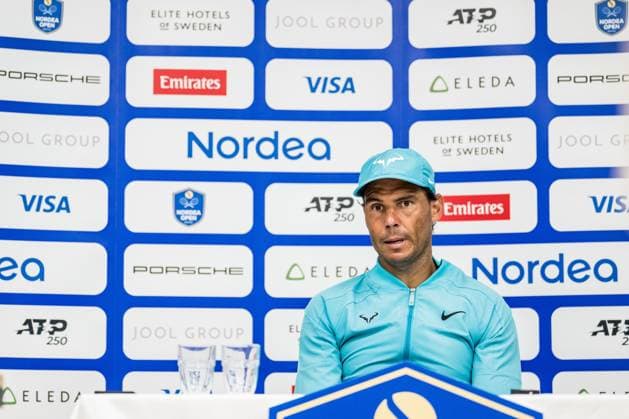 240720 Rafael Nadal of Spain during day 6 of the Nordea Open on July 20, 2024 in Bastad. Photo: Niclas Jönsson BILDBYRAN COP 273 NO0290 tennis ATP, Tennis Herren 250 nordea open bbeng Copyright: NICLASxJÖNSSON BB240720NO055