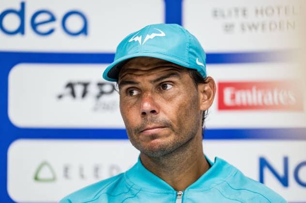 240720 Rafael Nadal of Spain during day 6 of the Nordea Open on July 20, 2024 in Bastad. Photo: Niclas Jönsson BILDBYRAN COP 273 NO0290 tennis ATP, Tennis Herren 250 nordea open bbeng Copyright: NICLASxJÖNSSON BB240720NO057
